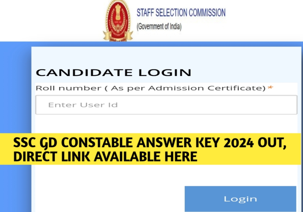 SSC GD Answer key 2024